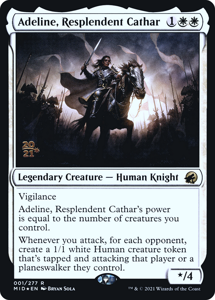 Adeline, Resplendent Cathar (PRE-001) - Innistrad: Midnight Hunt Promos Foil