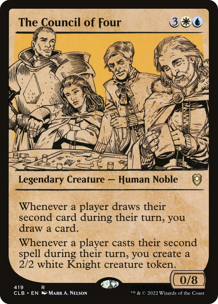 The Council of Four (Showcase) (CLB-419) - Commander Legends: Battle for Baldur's Gate: (Showcase)