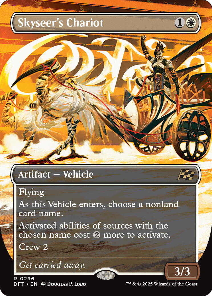 Skyseer's Chariot (Borderless) (DFT-296) - Aetherdrift Foil
