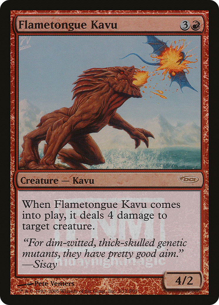 Flametongue Kavu (FNM-003) - Friday Night Magic 2005 Foil
