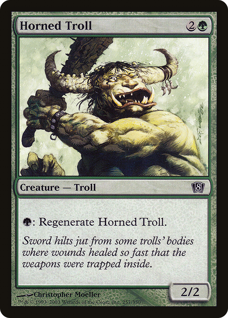 Horned Troll (8ED-257) - 8th Edition