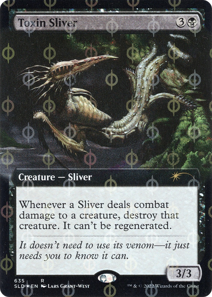 Toxin Sliver (Extended Art) (Step-and-Compleat Foil) (SLD-635) - Secret Lair Drop: (Extended Art) Foil