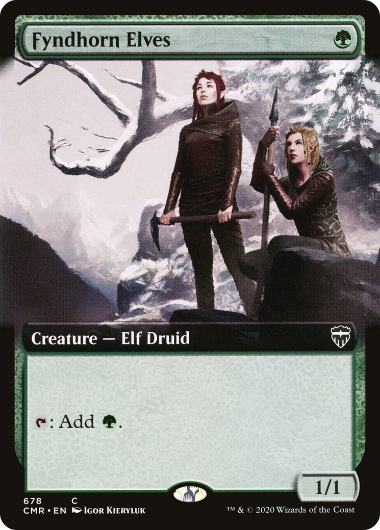 Fyndhorn Elves (Extended Art) (CMR-678) - Commander Legends: (Extended Art) Foil