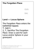 The Forgotten Place (UNK-) - Unknown Event