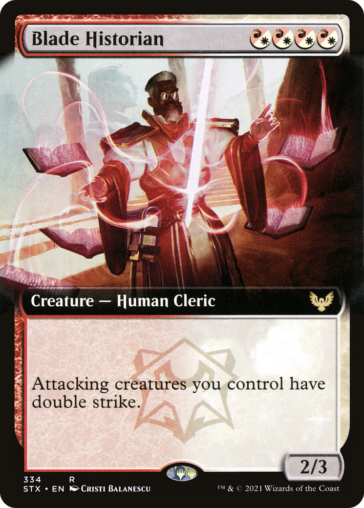 Blade Historian (Extended Art) (STX-334) - Strixhaven: School of Mages: (Extended Art)