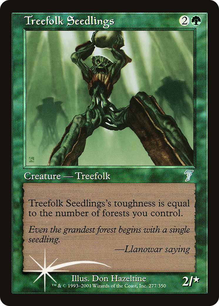 Treefolk Seedlings (7ED-277★) - 7th Edition Foil
