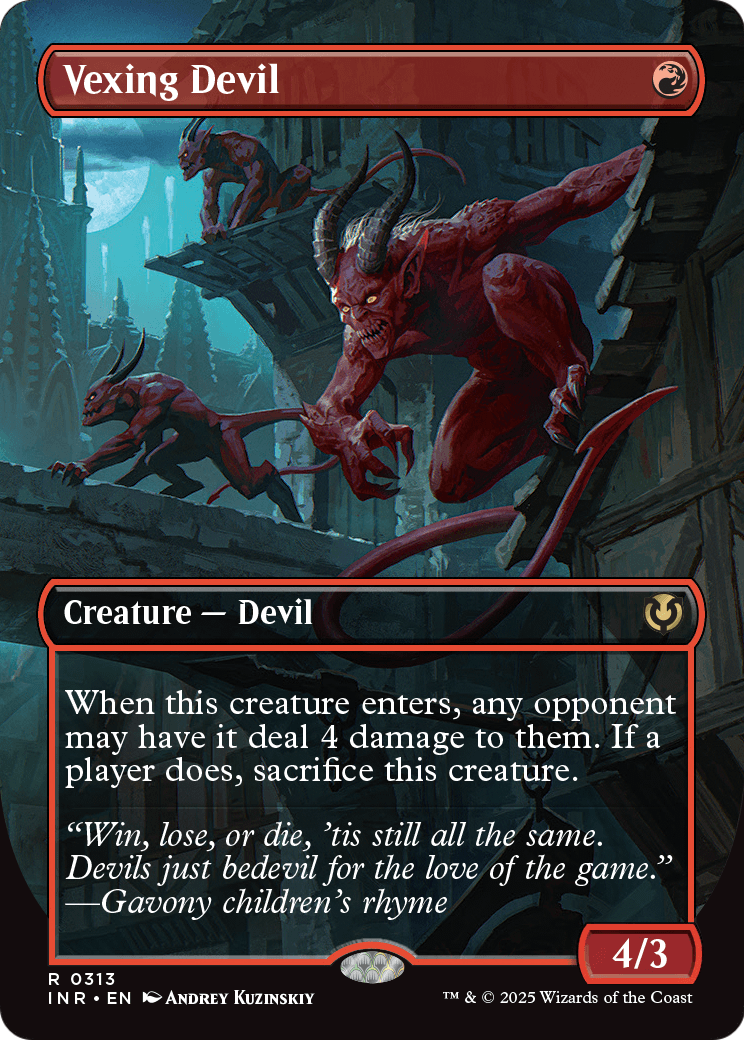 Vexing Devil (Borderless) (INR-313) - Innistrad Remastered Foil