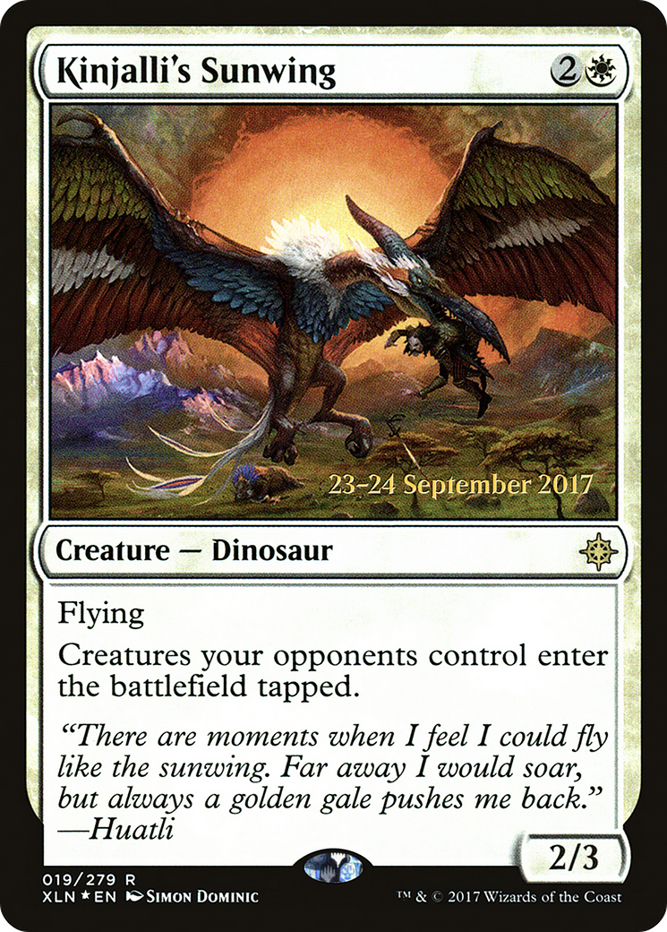 Kinjalli's Sunwing (PRE-19S) - Ixalan Promos Foil