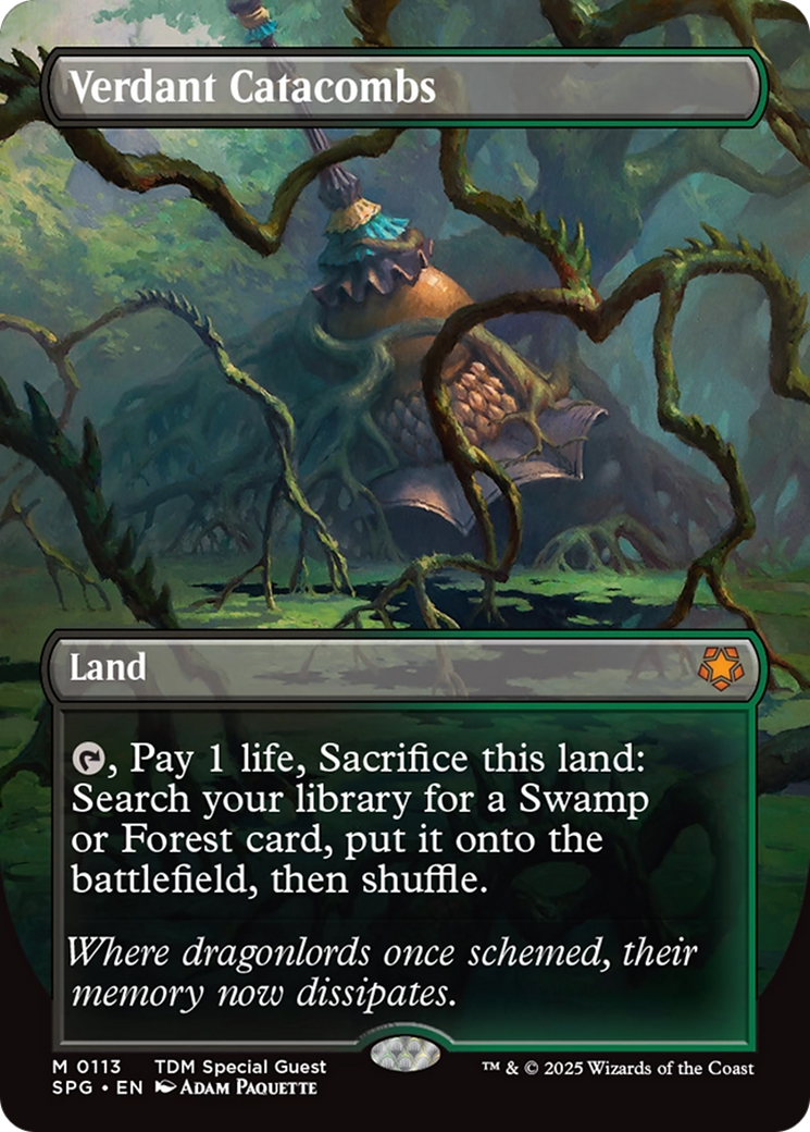 Verdant Catacombs (Borderless) (SPG-113) - Special Guests Foil