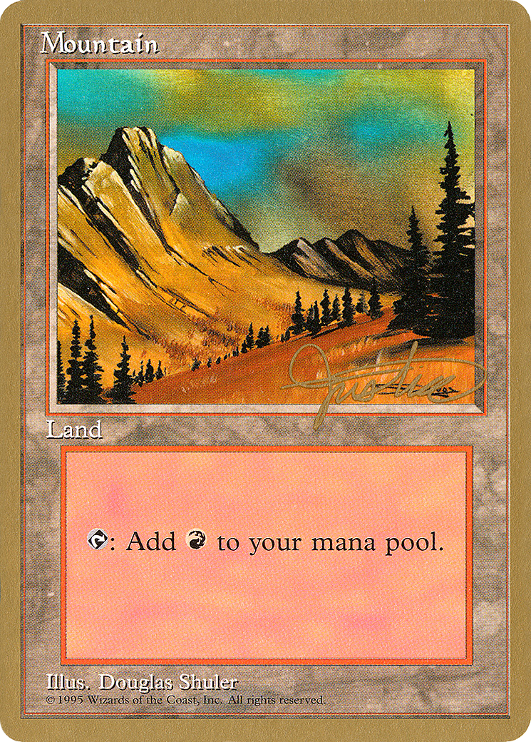 Mountain (C) - 1996 Mark Justice (4ED) (WCD-) - Pro Tour Collector Set