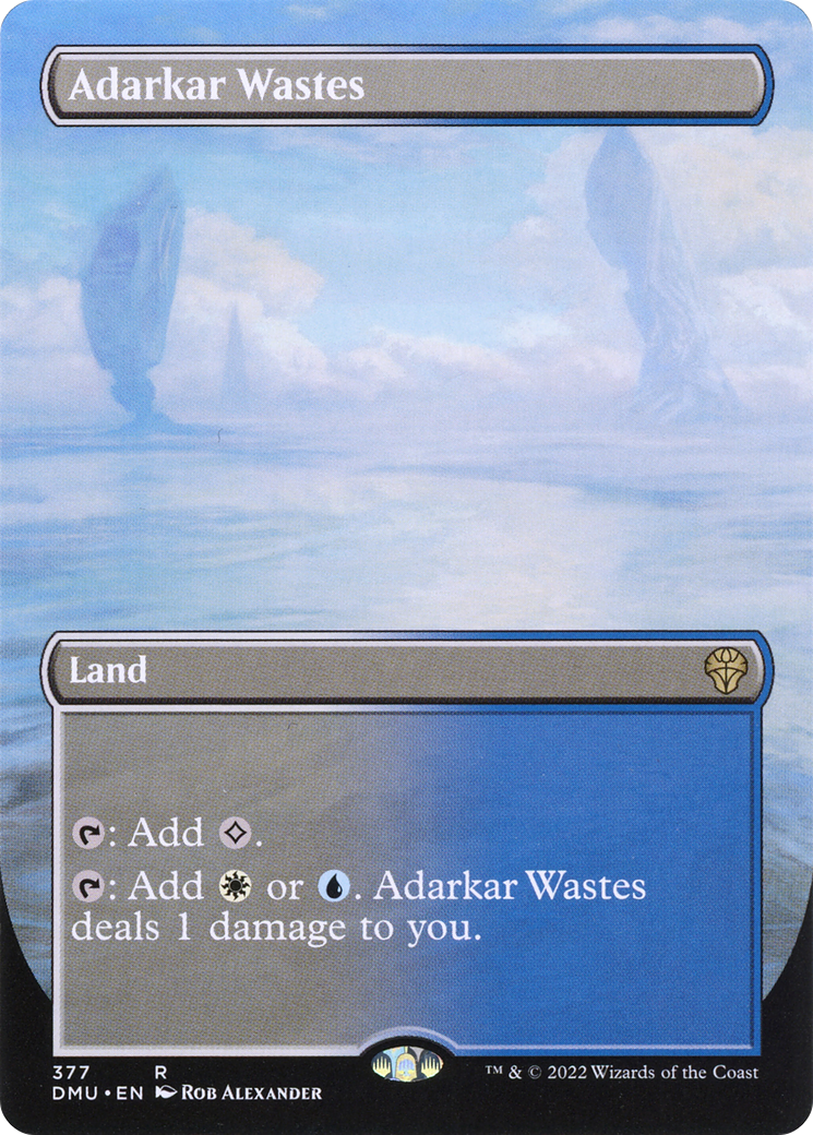 Adarkar Wastes (Borderless) (DMU-377) - Dominaria United Foil