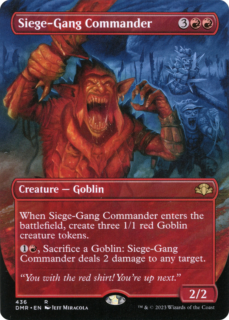 Siege-Gang Commander (Borderless) (DMR-436) - Dominaria Remastered