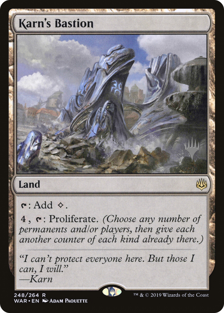 Karn's Bastion (PPELD-248) - War of the Spark Promos Foil