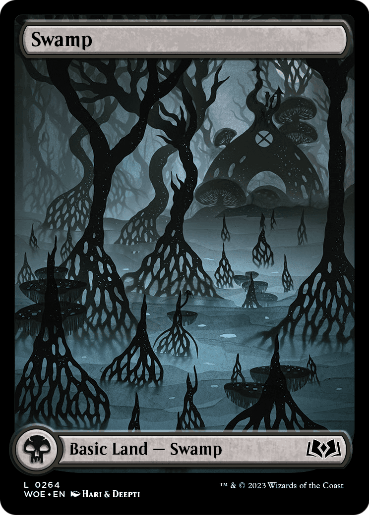 Swamp (0264) (WOE-264) - Wilds of Eldraine: (Full Art) Foil