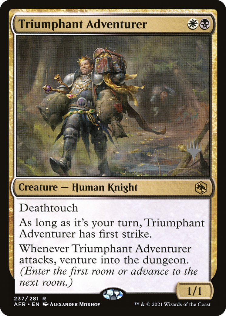 Triumphant Adventurer (PPAFR-237) - Adventures in the Forgotten Realms Promos Foil