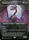 Ebondeath, Dracolich (Borderless) (AFR-292) - Adventures in the Forgotten Realms Foil
