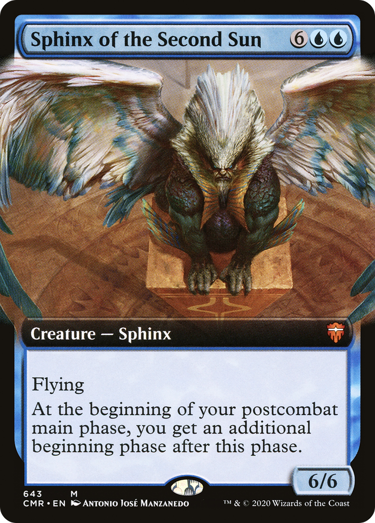Sphinx of the Second Sun (Extended Art) (CMR-643) - Commander Legends: (Extended Art) Foil