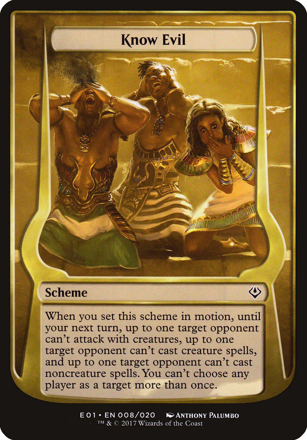 Know Evil (Archenemy: Nicol Bolas) (OVER-008) - Archenemy: Nicol Bolas Schemes