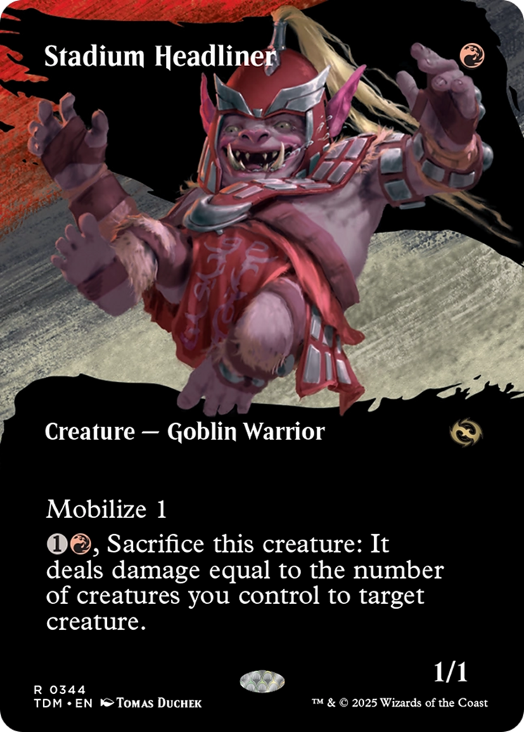 Stadium Headliner (Borderless) (TDM-344) - Tarkir: Dragonstorm: (Showcase) Foil