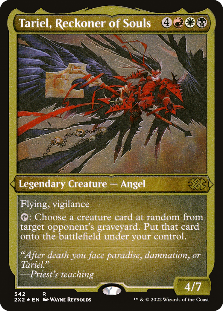 Tariel, Reckoner of Souls (Foil Etched) (2X2-542) - Double Masters 2022 Foil