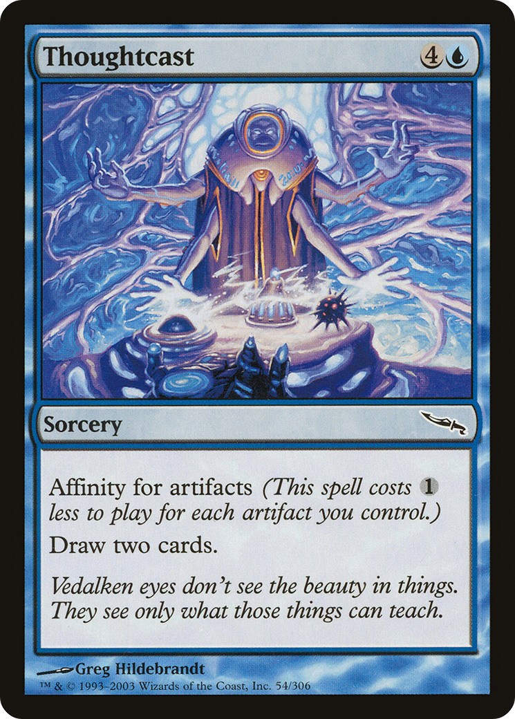 Thoughtcast (MRD-054) - Mirrodin Foil