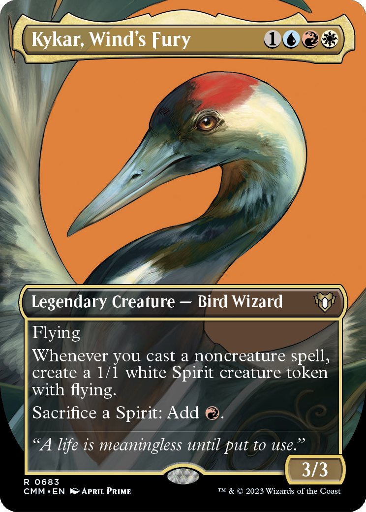 Kykar, Wind's Fury (Borderless) (CMM-683) - Commander Masters Foil