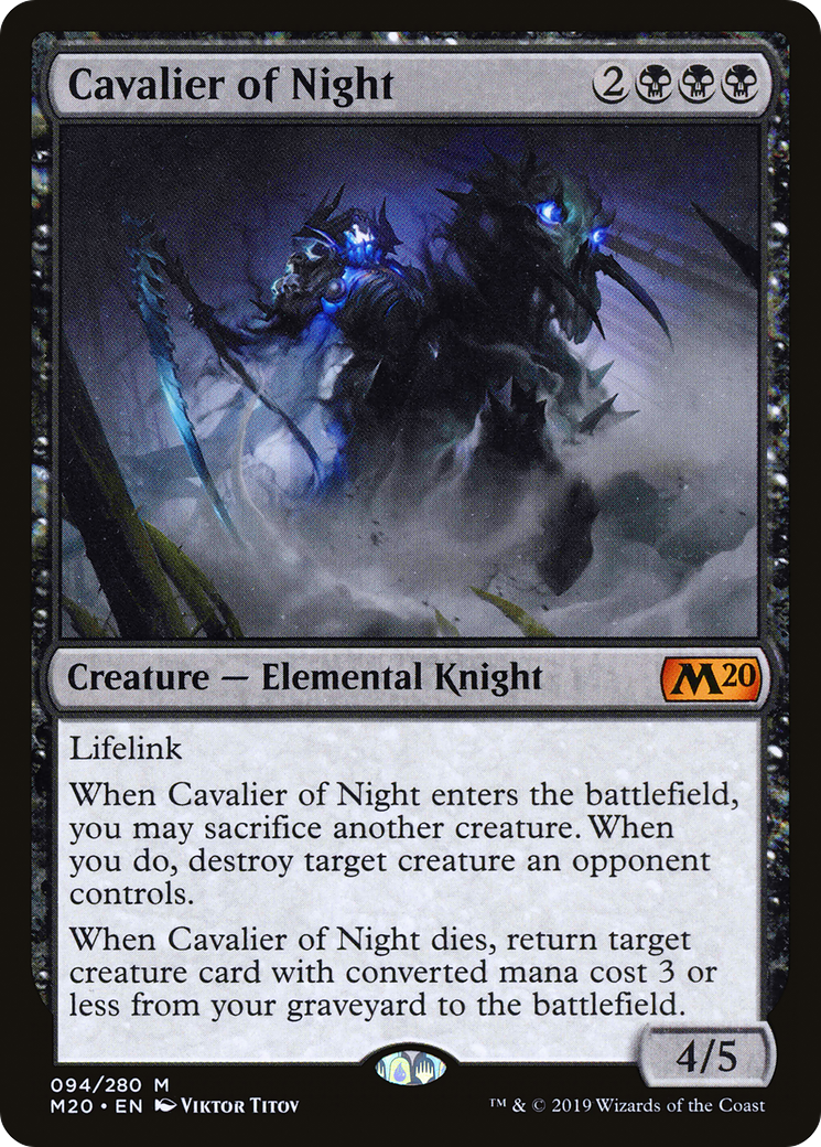Cavalier of Night (M20-094) - Core Set 2020 Foil
