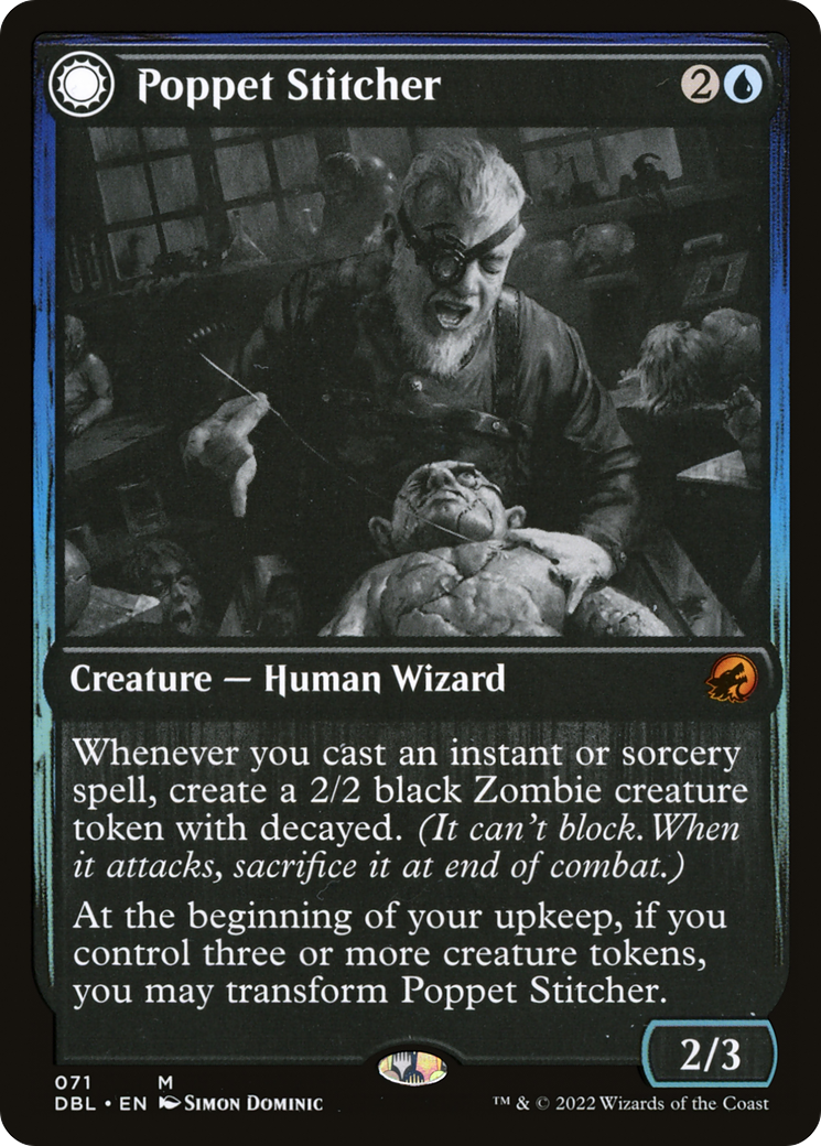 Poppet Stitcher (DBL-071) - Innistrad: Double Feature: (Double Faced Transform)