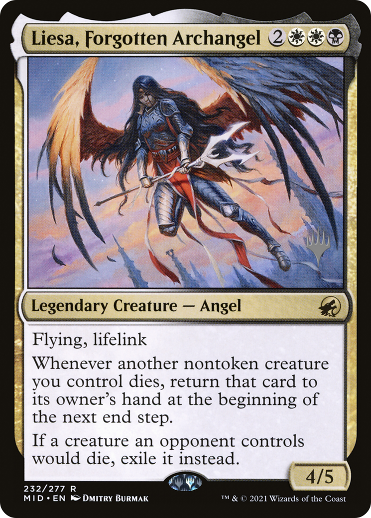 Liesa, Forgotten Archangel (PPMID-232P) - Innistrad: Midnight Hunt Promos Foil