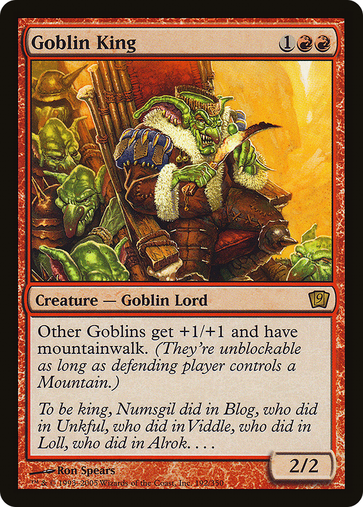 Goblin King (9ED-192) - 9th Edition Foil