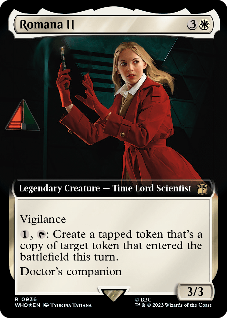 Romana II (Extended Art) (Surge Foil) (WHO-936) - Doctor Who: (Extended Art) Foil