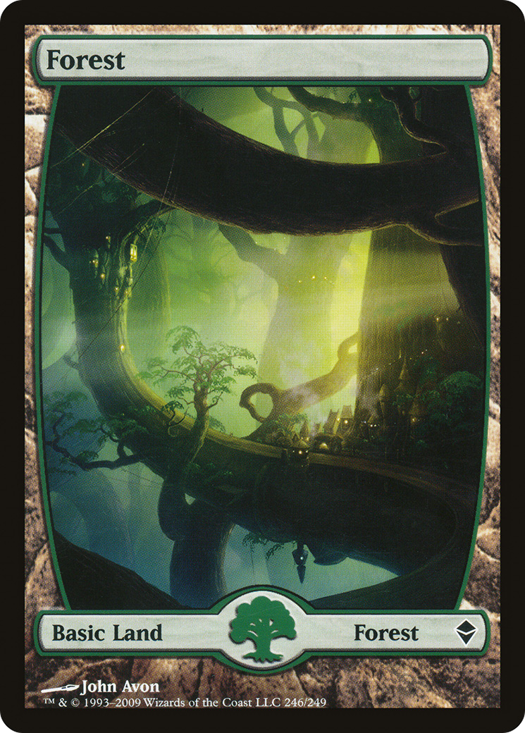 Forest (246) - Full Art (ZEN-246) - Zendikar Foil