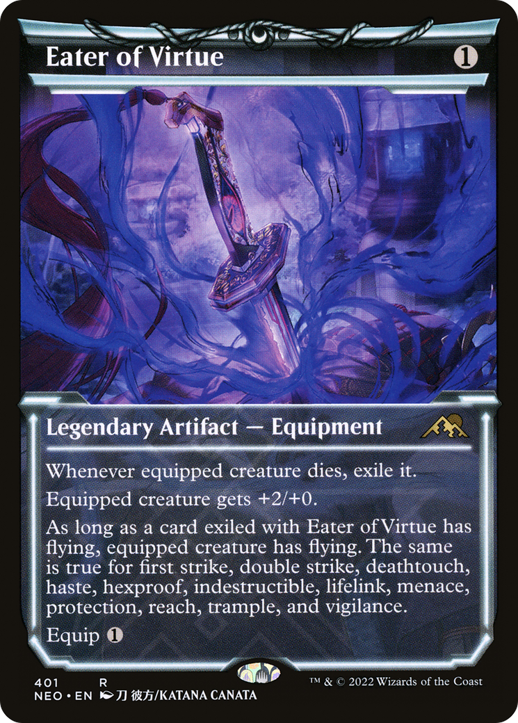 Eater of Virtue (Showcase) (NEO-401) - Kamigawa: Neon Dynasty: (Showcase)