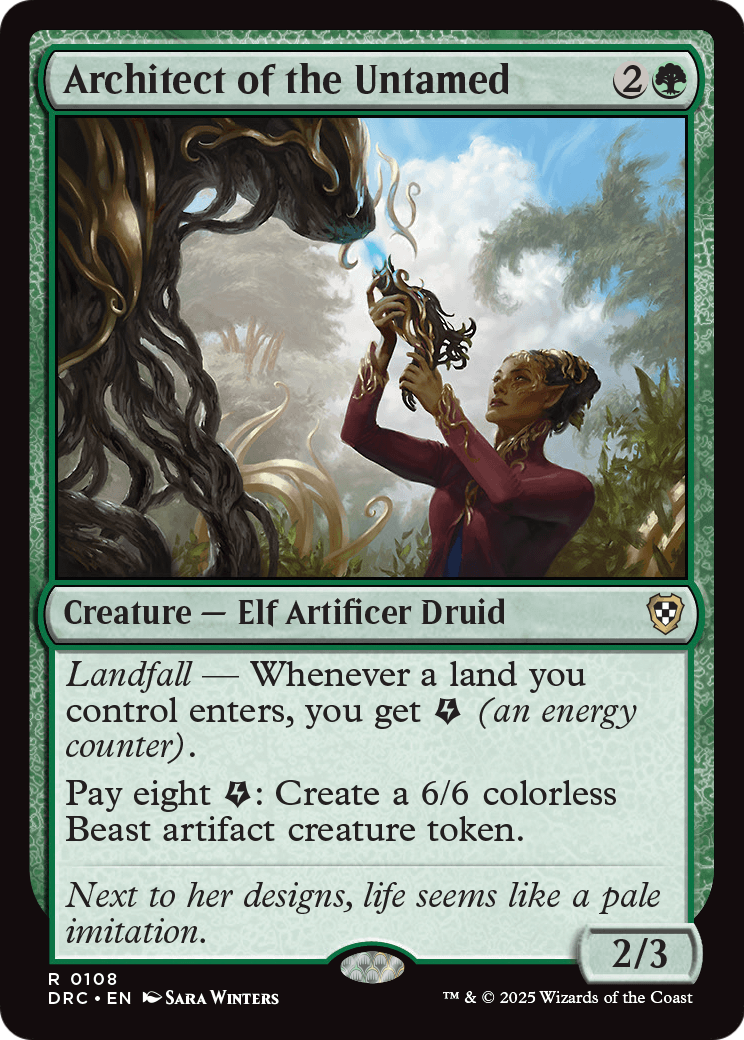 Architect of the Untamed (DRC-108) - Commander: Aetherdrift