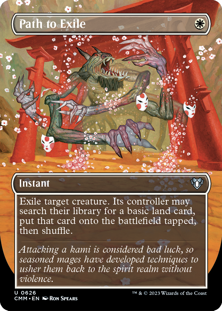 Path to Exile (Borderless) (CMM-626) - Commander Masters Foil