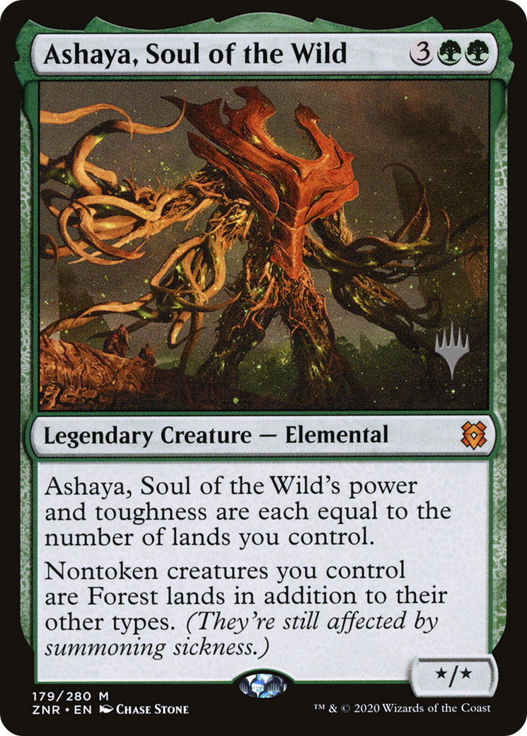Ashaya, Soul of the Wild (PPZNR-179) - Zendikar Rising Promos Foil