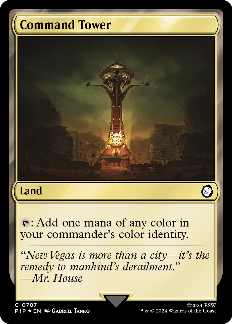 Command Tower (Surge Foil) (PIP-787) - Fallout Foil