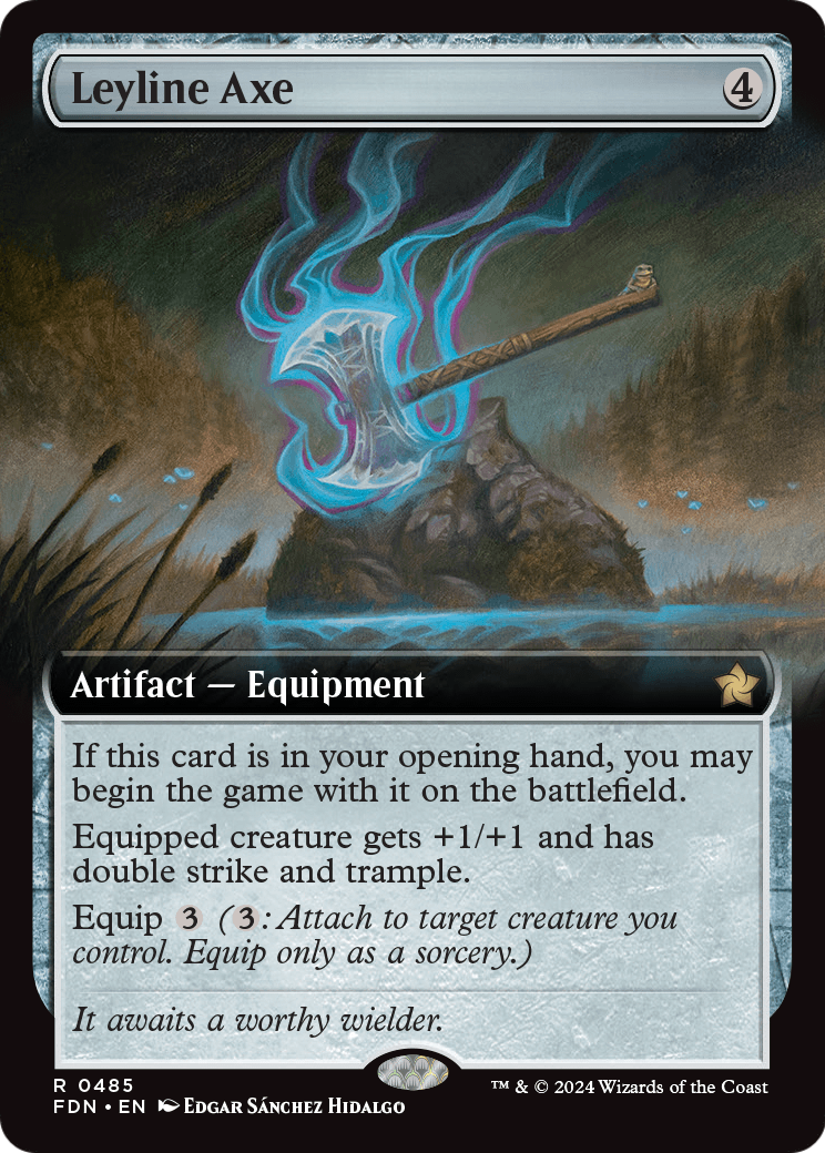 Leyline Axe (Extended Art) (FDN-485) - Foundations: (Extended Art)