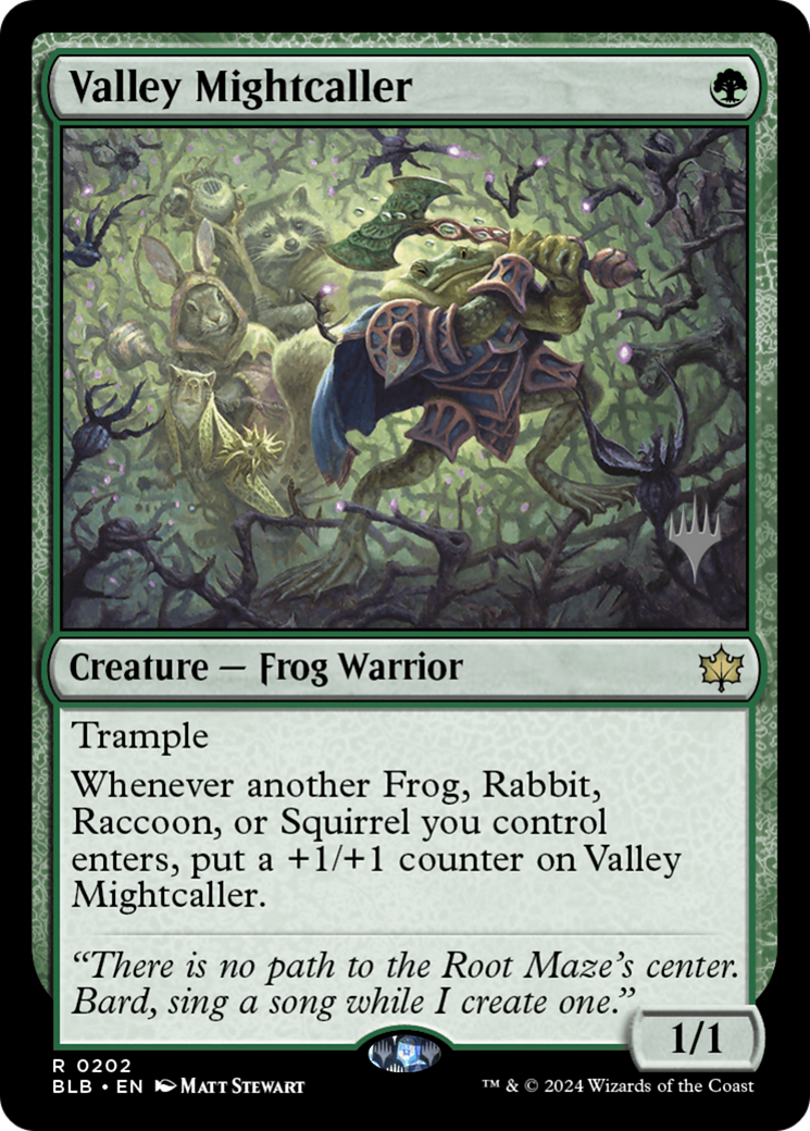 Valley Mightcaller (PPBLB-202) - Bloomburrow Promos Foil