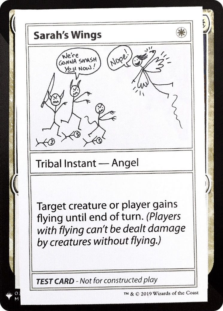 Sarah's Wings (CMB1-) - Mystery Booster Playtest Cards 2019