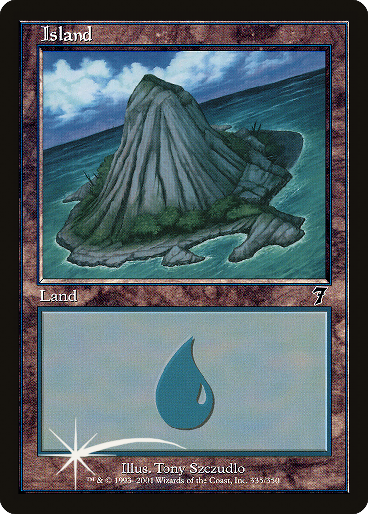 Island (7ED-335★) - 7th Edition Foil