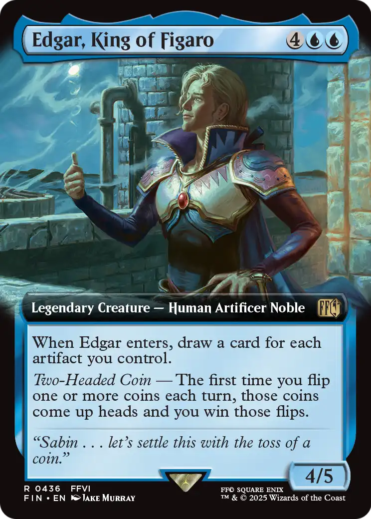 Edgar, King of Figaro (Extended Art) (FIN-436) - FINAL FANTASY: (Extended Art) Foil