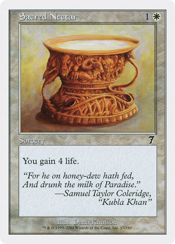 Sacred Nectar (7ED-037) - 7th Edition Foil