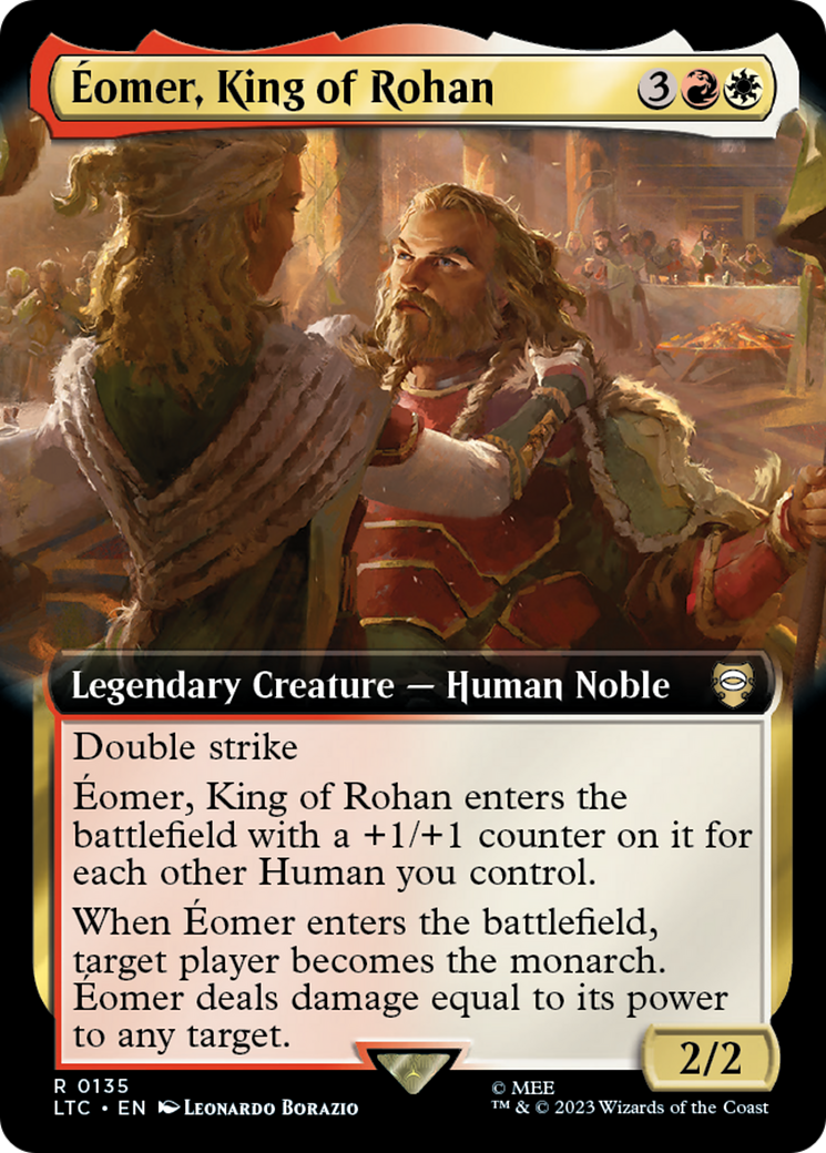 Eomer, King of Rohan (Extended Art) (LTC-135) - Tales of Middle-earth Commander: (Extended Art) Foil