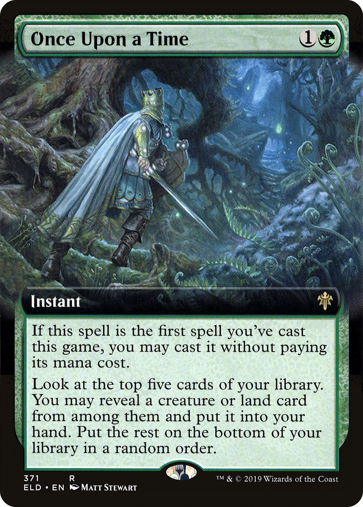 Once Upon a Time (Extended Art) (ELD-371) - Throne of Eldraine: (Extended Art)
