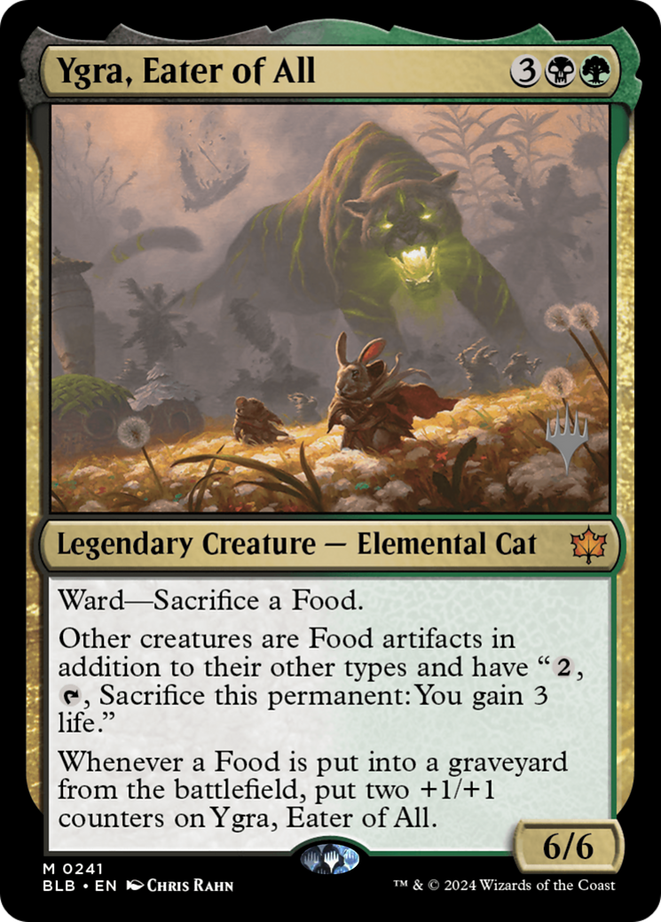 Ygra, Eater of All (PPBLB-241) - Bloomburrow Promos Foil