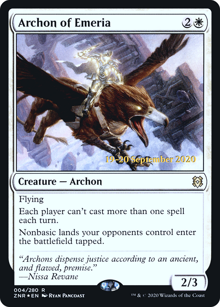 Archon of Emeria (PRE-04S) - Zendikar Rising Promos Foil