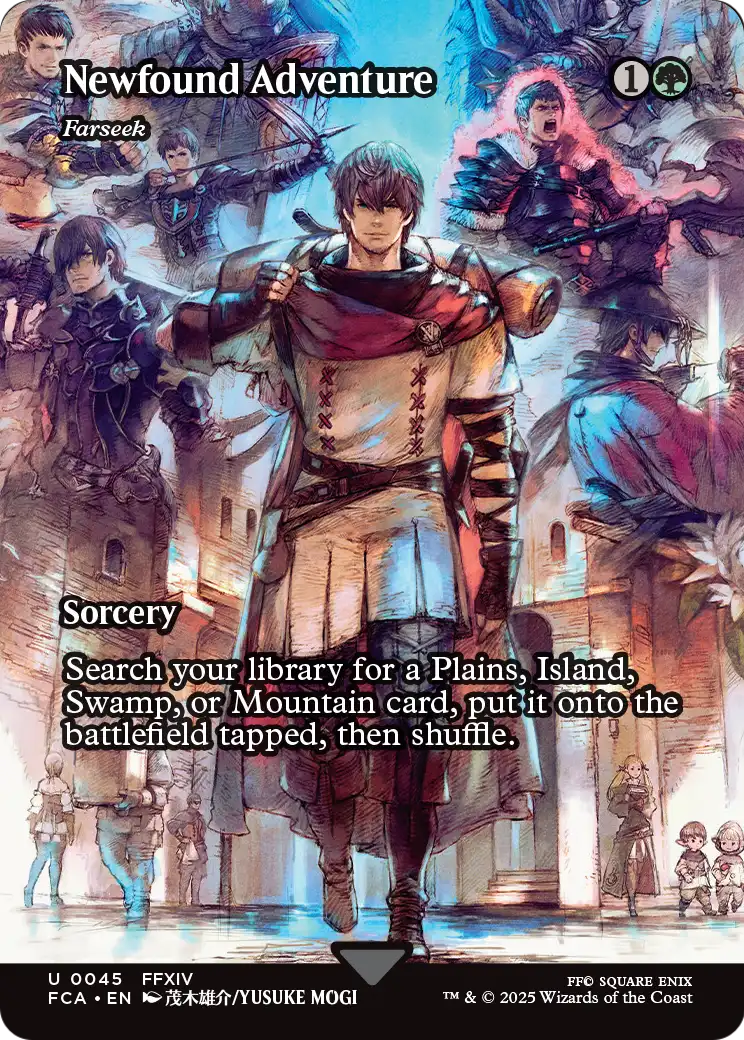 Newfound Adventure - Farseek (Showcase) (FCA-045) - FINAL FANTASY: Through the Ages / Newfound Adventure (Borderless) Foil