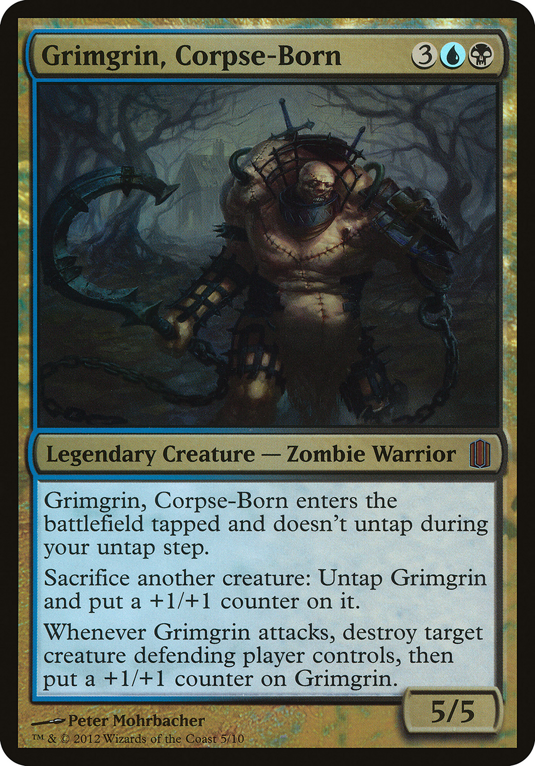 Grimgrin, Corpse-Born (Commander's Arsenal) (OVER-) - Commander's Arsenal Oversized Foil