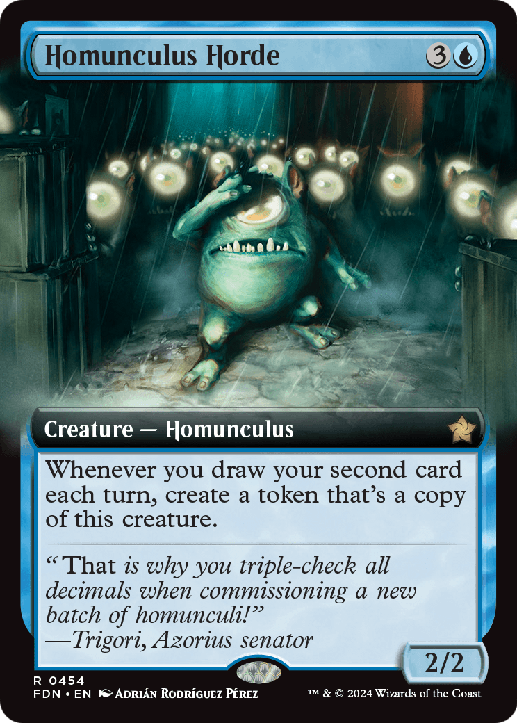 Homunculus Horde (Extended Art) (FDN-454) - Foundations: (Extended Art) Foil